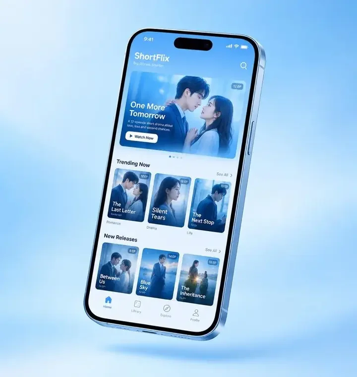 黄果漫剧主页 手机 APP 界面展示